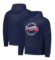 Men Atlanta Braves Navy Dunbrooke Champion Pullover Hoodie