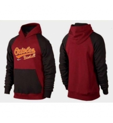 MLB Men Nike Baltimore Orioles Pullover Hoodie RedBrown