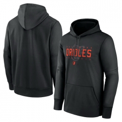 Men Baltimore Orioles Black Pregame Performance Pullover Hoodie