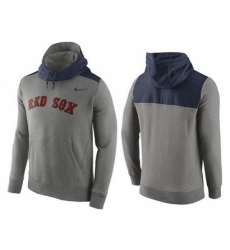 MLB Men Boston Red Sox Nike Gray Hybrid Hoodie