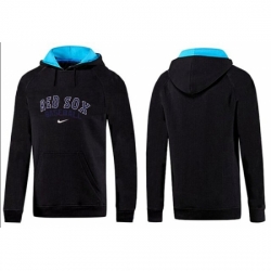 MLB Men Nike Boston Red Sox Pullover Hoodie BlackBlue