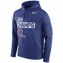 Men Chicago Cubs Royal 2016 World Series Champions Celebration Performance Men Hoodie