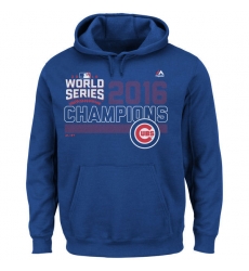 Men Chicago Cubs Royal 2016 World Series Champions Fierce Favorite Men Pullover Hoodie