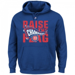 Men Chicago Cubs Royal 2016 World Series Champions Men Pullover Hoodie10