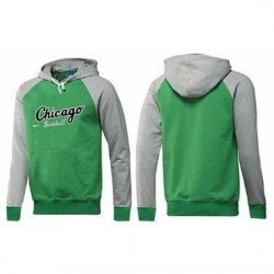 MLB Men Nike Chicago White Sox Pullover Hoodie GreenGrey