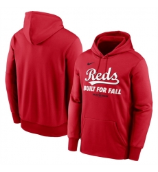 Men Cincinnati Reds Red 2025 Postseason Collection Therma Fleece Hoodie
