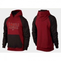 MLB Men Nike Los Angeles Angels of Anaheim Pullover Hoodie RedBrown