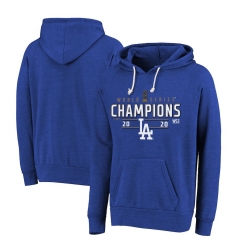 Men Los Angeles Dodgers 2020 World Series Champions Locker Room Pullover Hoodie Royal