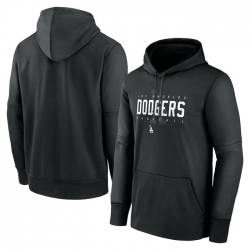 Men Los Angeles Dodgers Black Pregame Performance Pullover Hoodie