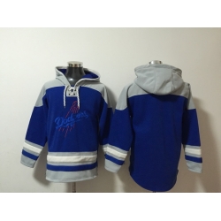 Men Los Angeles Dodgers Blank Stitched Hoodie