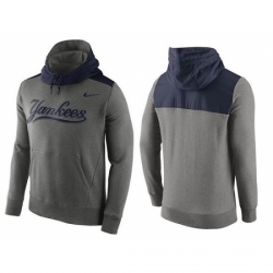 MLB Men New York Yankees Nike Gray Hybrid Hoodie