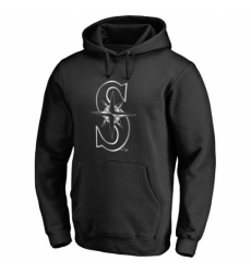 Men MLB Seattle Mariners Platinum Collection Pullover Hoodie Black