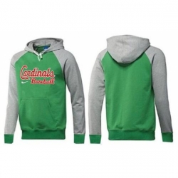 MLB Men Nike St Louis Cardinals Pullover Hoodie GreenGrey