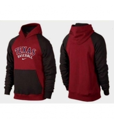 MLB Men Nike Texas Rangers Pullover Hoodie RedBrown