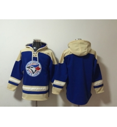 Men's Toronto Blue Jays Blank Blue Stitched Hoodie