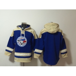 Men's Toronto Blue Jays Blank Blue Stitched Hoodie