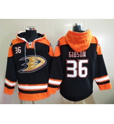 Men Anaheim Ducks John Gibson 36 Blue Stitched NHL Hoodie