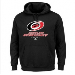 Men Carolina Hurricanes Majestic Critical Victory VIII Fleece Hoodie Black