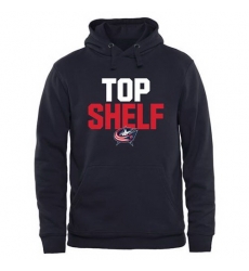 Men Columbus Blue Jackets Top Shelf Pullover Hoodie Navy