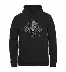 Men Florida Panthers Black Rink Warrior Pullover Hoodie