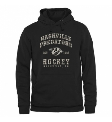 NHL Mens Nashville Predators Black Camo Stack Pullover Hoodie