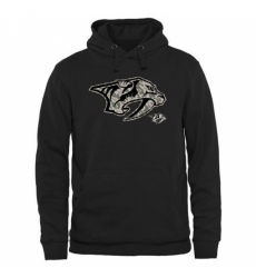 NHL Mens Nashville Predators Black Rink Warrior Pullover Hoodie