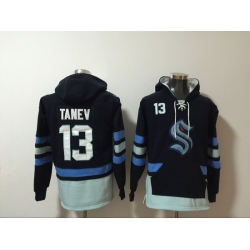 Men Seattle Kraken 13 Brandon Tanev Stitched Hoodie