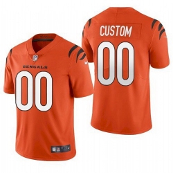 Men Women youth Cincinnati Bengals Customized 2021 New Orange Vapor Untouchable Limited Stitched Jersey 