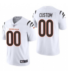 Men Women youth Cincinnati Bengals Customized 2021 White Vapor Untouchable Limited Stitched Jersey 