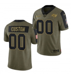 Men Women Youth Toddler Tampa Bay Buccaneers ACTIVE PLAYER Custom 2021 Olive Salute To Service Limited