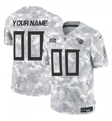 Men Tennessee Titans Active Player Custom 2024 F U S E Arctic Camo Salute To Service Limited Stitched Football Jersey