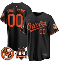 Men Baltimore Orioles Active Player Custom Black  30th Anniversary of 2131  Limited Stitched Baseball Jersey