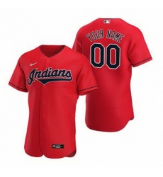 Men Women Youth Toddler Cleveland Indians Red Custom Nike MLB Flex Base Jersey