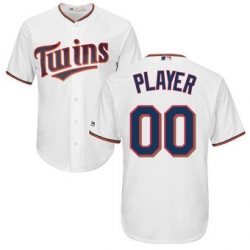 Men Women Youth All Size Minnesota Twins Majestic Cool Base Custom Jersey White 3