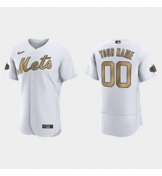 Men Women Youth Custom New York Mets 2022 Mlb All Star Game Authentic White Jersey