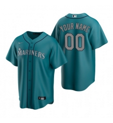 Men Women Youth Toddler All Size Seattle Mariners Custom Nike Aqua Stitched MLB Cool Base Jersey