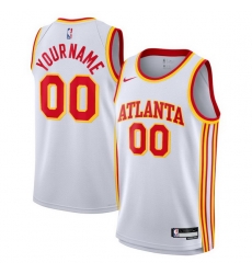 Men Women Youth Toddler Atlanta Hawks Custom Nike NBA Stitched Jersey White Men Women Youth Toddler Atlanta Hawks Custom Nike NBA Stitched Jersey White