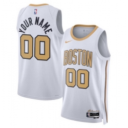 Boston Celtics Nike Unisex 2025 2026 City Edition Swingman Custom Jersey White