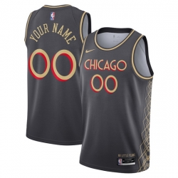 Men Women Youth Toddler Chicago Bulls City Edition Custom Nike NBA Stitched Jersey