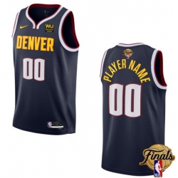 Men Denver Nuggets Active Player Custom Navy 2023 Finals Icon Edition Stitched Basketball Jersey