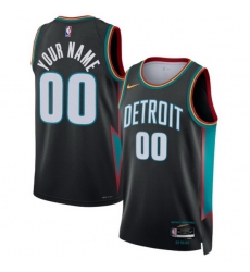 Detroit Pistons Nike Unisex 2025 2026 City Edition Swingman Custom Jersey Charcoal