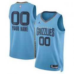 Men Women Youth Toddler MEMPHIS GRIZZLIES Custom Nike NBA Stitched Jersey Light Blue