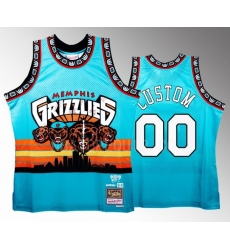 Men Women youth Memphis Grizzlies Active Player Custom Teal Three 6 Mafia X BR Remix Swingman Stitched Jersey