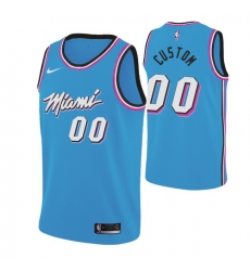 Men Women Youth Toddler All Size Miami Heat Custom 2019 20 Men s Blue Miami City Edition NBA Jersey