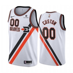 Men Women Youth Toddler Portland Blazers White Custom Nike NBA Stitched Jersey