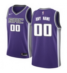 Men Women Youth Toddler All Size Sacramento Kings Nike Purple Swingman Custom Icon Edition Jersey