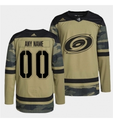 Men Carolina Hurricanes Active Player Custom 2022 Camo Military Appreciation Night Stitched jersey