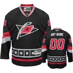 Men Women Youth Toddler Youth Black Jersey - Customized Reebok Carolina Hurricanes Third