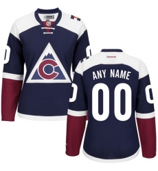 Men Women Youth Toddler Blue Jersey - Customized Reebok Colorado Avalanche Third  II