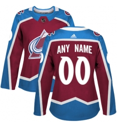 Men Women Youth Toddler Burgundy Red Jersey - Customized Adidas Colorado Avalanche Home  II